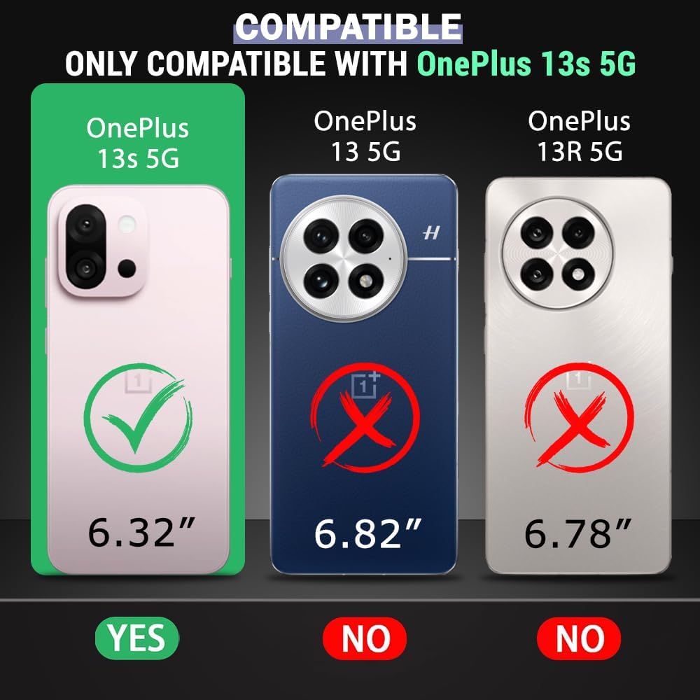 TheGiftKart Genuine Leather Finish Back Cover Case for OnePlus 13s 5G | Shockproof Design | Raised Edges for Camera & Screen Protection | Stunning Minimalist Design Cover (MagSafe Compatible, Green) — Amazon image 2