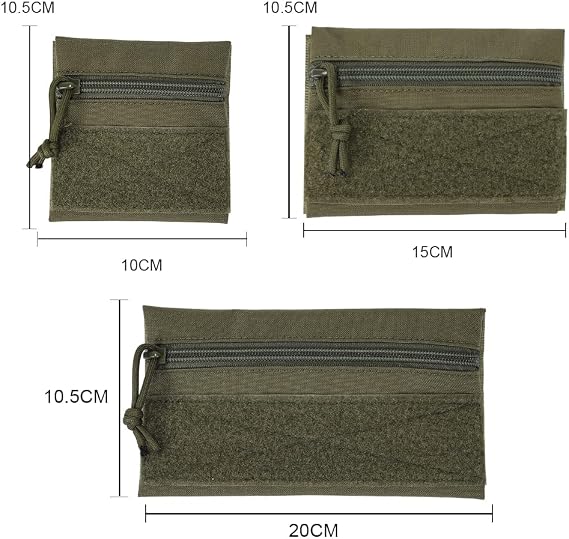 SINAIRSOFT Tactical Hanging Pouch Admin Pouch Accessory Pouch for Tactical MK3 & MK4 Vests Chest Rig & Backpacks