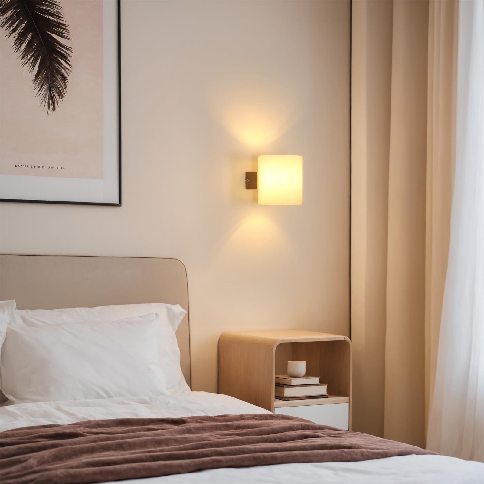 Comely Wooden Indoor Wall Lamp, Three Colours 3000K/ 4500K/ 6500K LED Wall Light - Image 3
