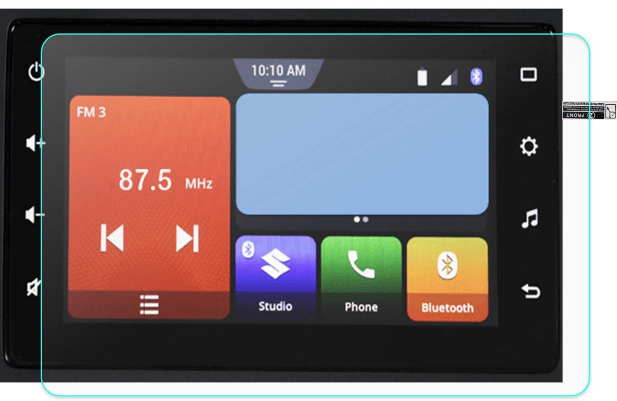 9h unbreakable screen protector compatible with toyota urban cruiser high at car touch screen infotainment system (7 inch) (transparent)