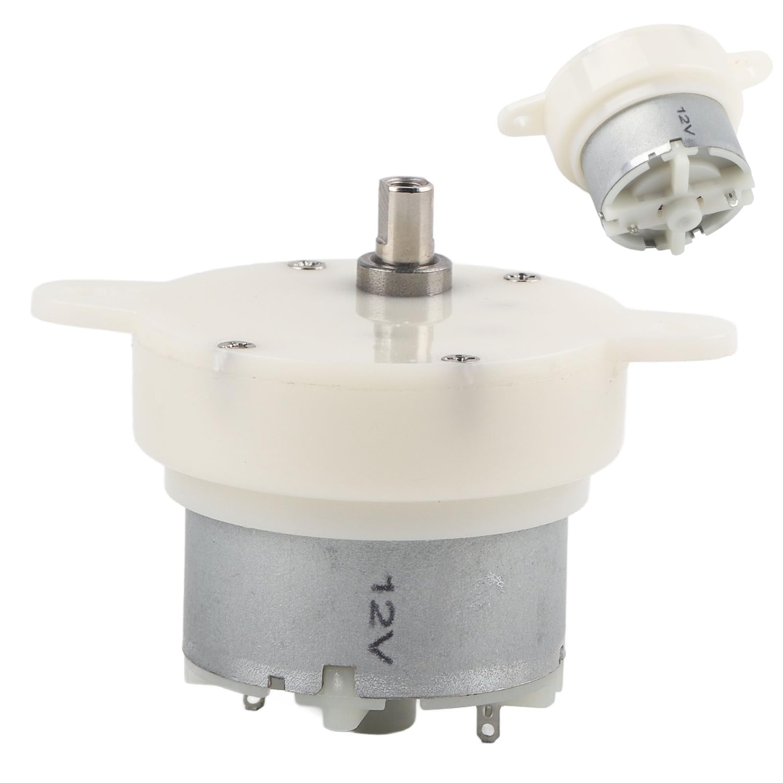Motor eléctrico 12V CC 10 RPM engranaje pequeño silencioso terminal para soportes