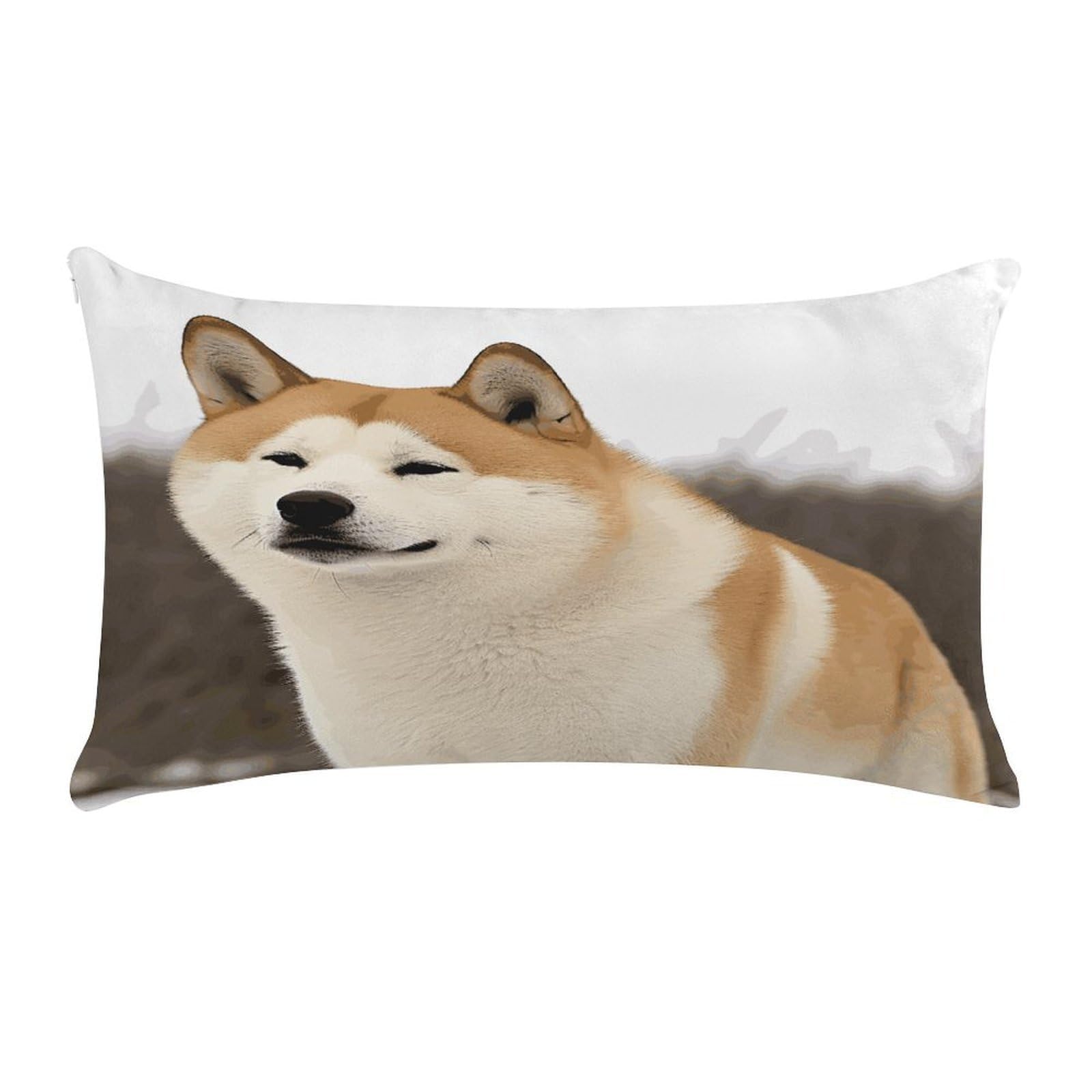 MUSM Akita Throw Pillow Cover Long Super Soft Pillowcase Luxury Plush Pillowcase Decorative Pillow Shams Anti-Fading Pillow Case Cushion Covers Cozy Pillow Protector