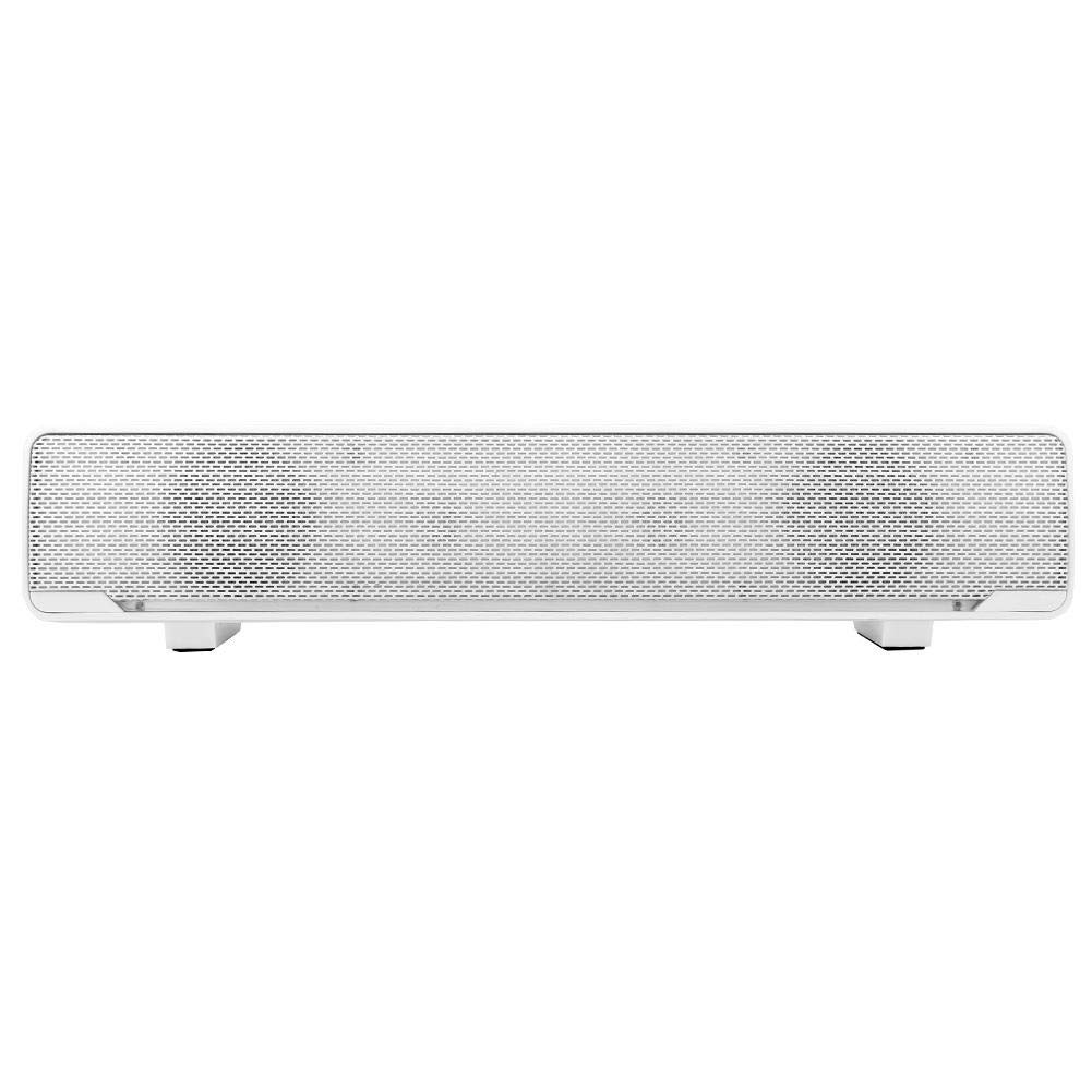 Soundbar USB głośnik PC, przewodowa listwa dźwiękowa stereo odtwarzacz muzyczny Bass Surround Soundbox wejście 3,5 mm do komputera stacjonarnego, laptopa, telewizora, smartfona, tabletu/MP3/4 (biały)