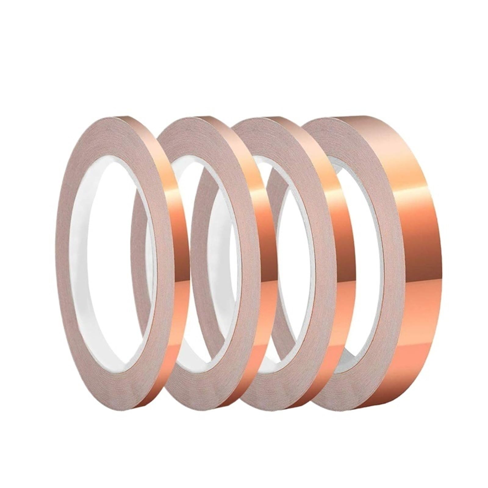 Nastro di rame conduttivo, nastro adesivo in lamina di rame, per proteggere vetrate, fai da te, 3-20 mm, 10 m/20 m/25 m (10 m, 20 mm)