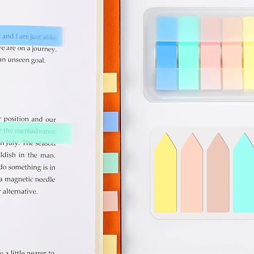 Miniatura 5 de AIEX 600 banderas de fichas de índice, pestañas adhesivas autoadhesivas, pestañas de página, marcadores de libros para escribir, banderas de página