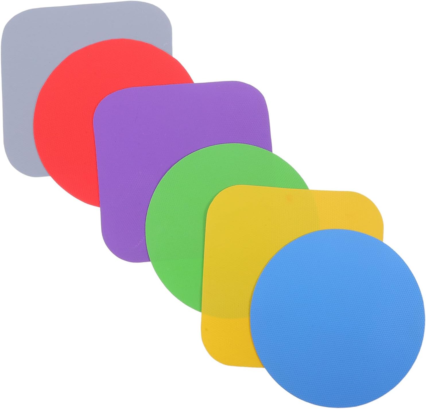 6pcs Rubber Jar Opener Non Slip Gripper Pad for Seniors and Weak Hands, Multi-function round Bottle Grippers with Wear Resistance and Easy to Clean Design, for Home and Kitchen Use