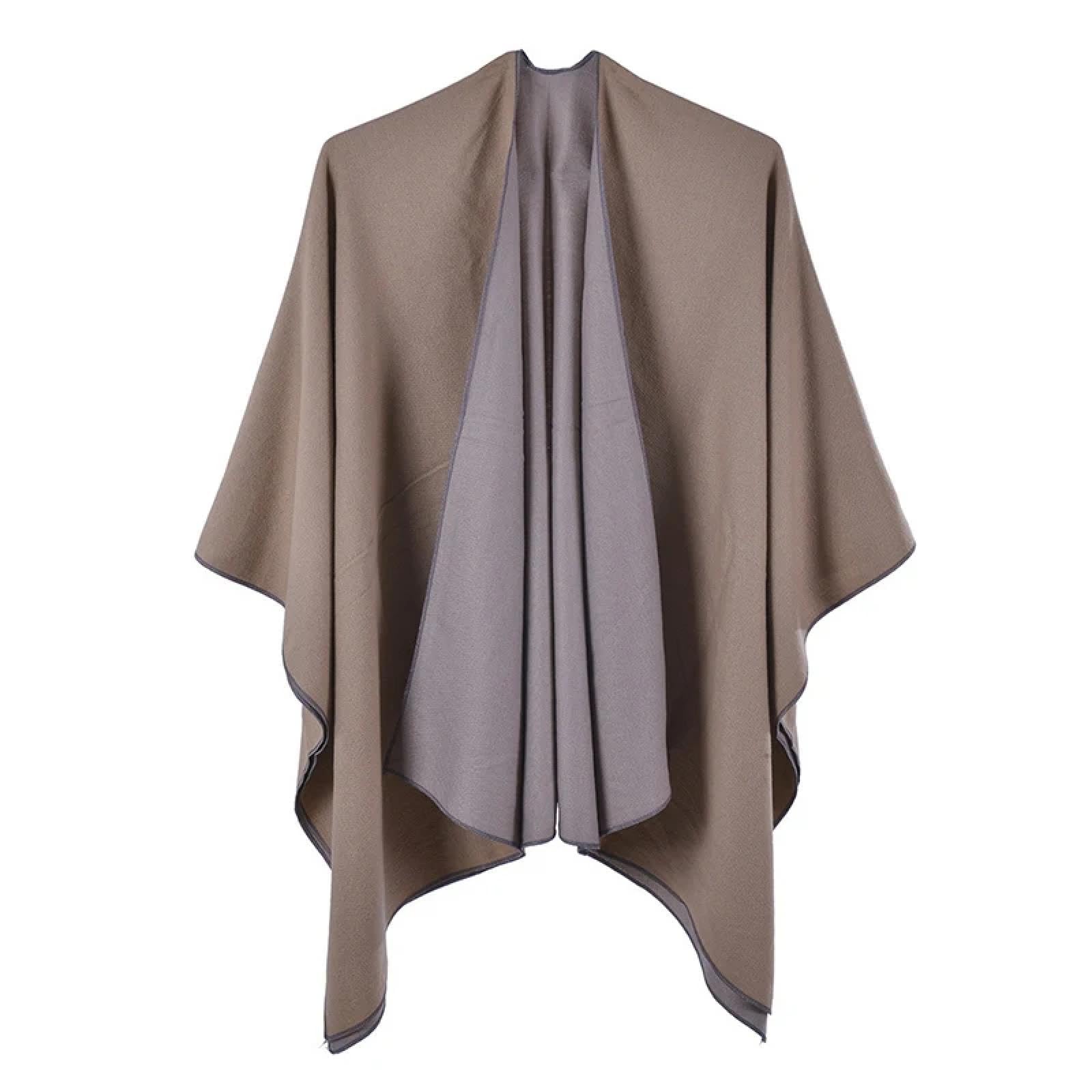 Sciarpa Scialle Invernale Sciarpe Sciarpa da Donna Invernale Basica Tinta Unita Poncho Donna Capa para Mujer Spessa Coperta Avvolgente Scialli