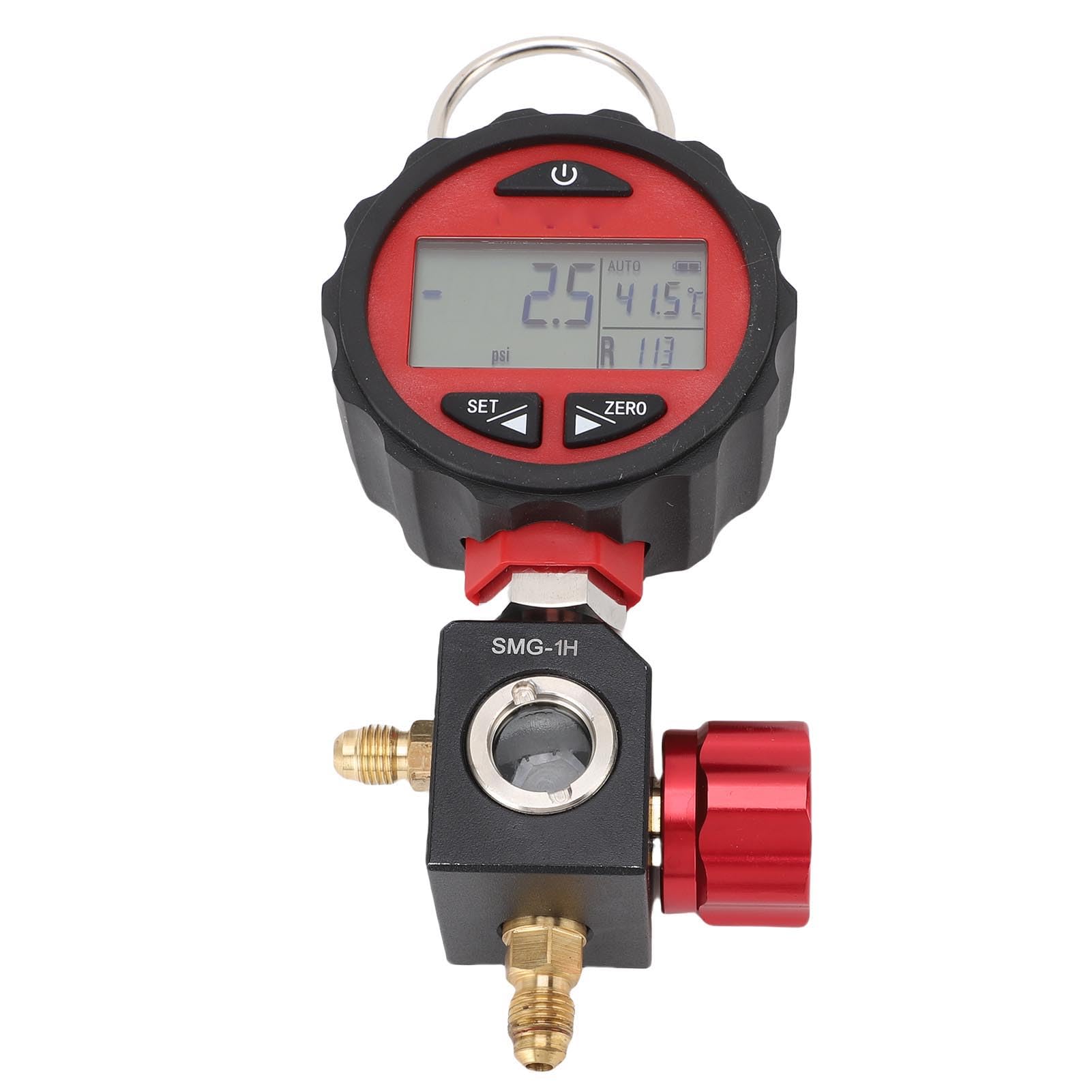 FTVOGUE Medidores Digitales HVAC, Manómetro Digital HVAC para Refrigeración Rango de Baja Presión -14,5 a 500 Psi, 87 Refrigerantes, 6 Unidades, Muestreo 1s para Técnicos de Aire Acondicionado