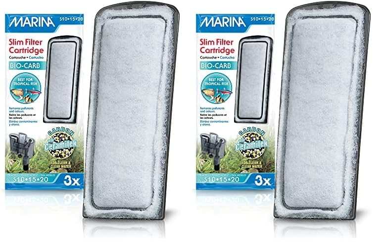 Marina Filtre pour Aquariophilie Cartouche Bio Card, 3 Unité (Lot de 2)