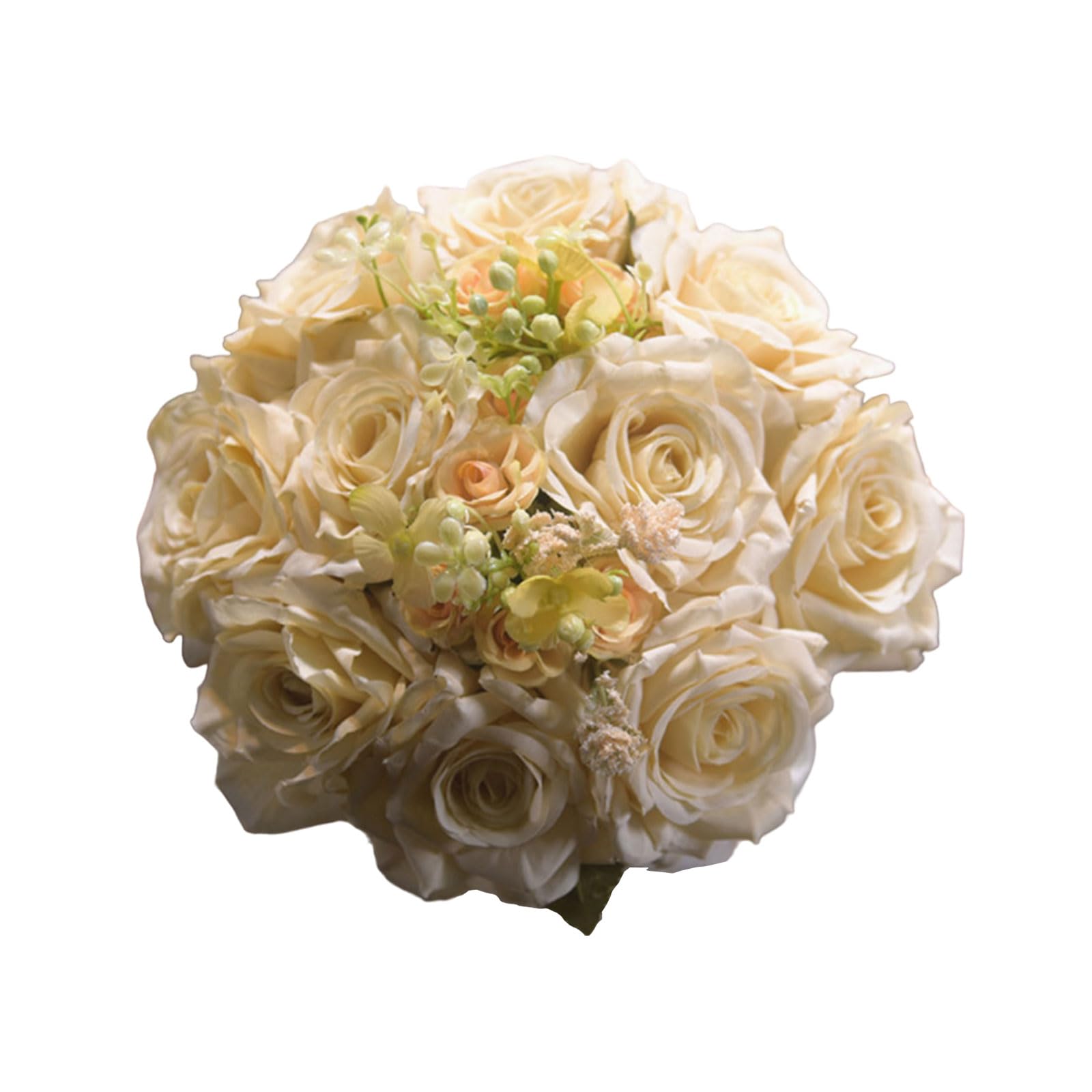 Tsophreniq Bouquets with Ribbon for Wedding, Valentines, Photography Props, Artificial Rose for Bridesmaid Bridal for Bride for Bridesmaids