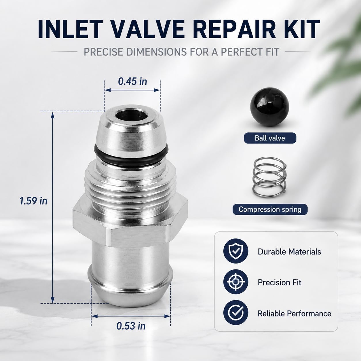 16E844 Inlet Valve Kit for Graco Magnum X5 X7 Series B C D E Sprayer | Wide Compatibility: Fits Graco Magnum X5 and X7 Series B, C and D, plus Project Painter Plus, LTS15 and LTS17 sprayers.