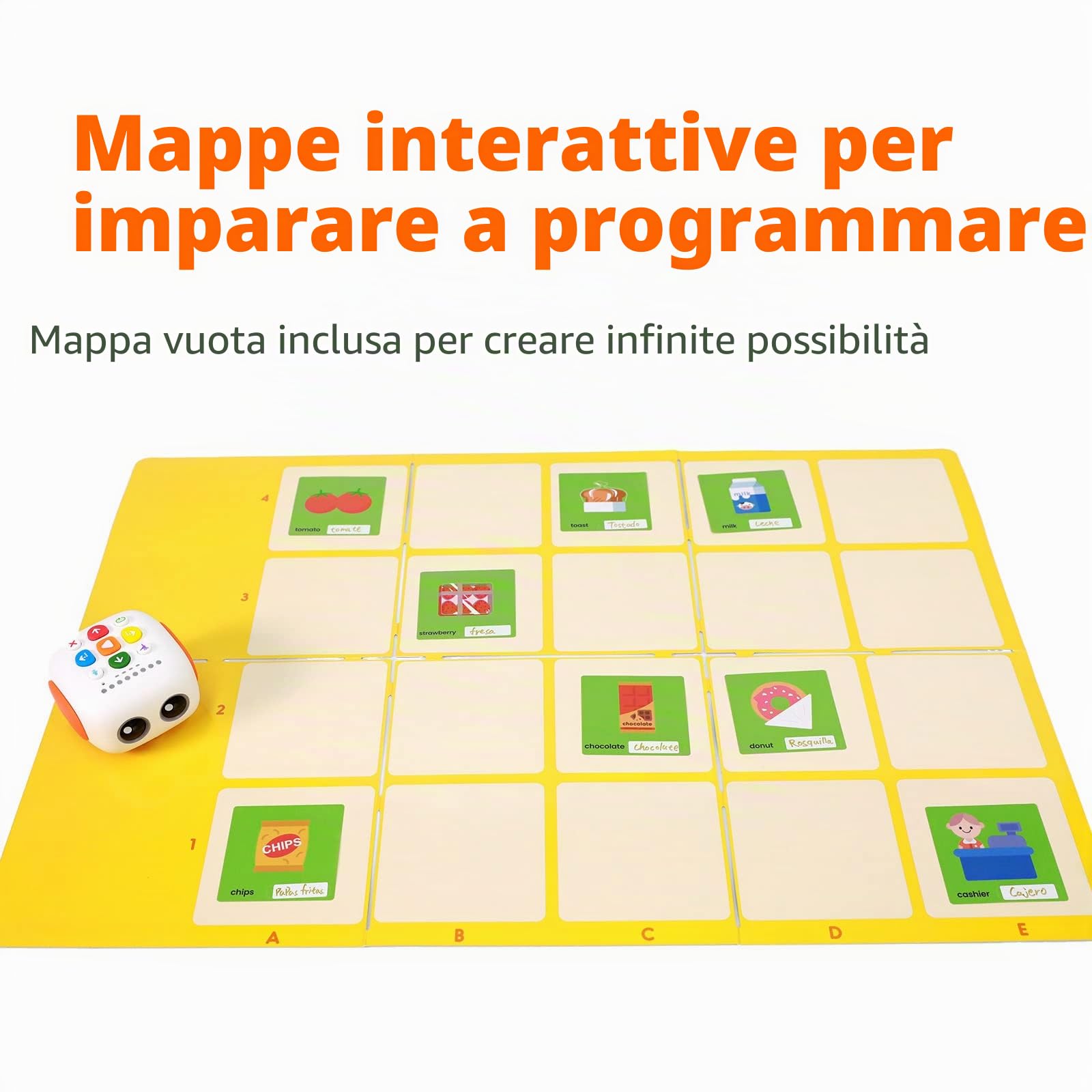 Robot di Programmazione per Bambini Età 3-5, MatataStudio Tale-Bot Pro Set di Giocattoli Robot Programmabili per l'Apprendimento Precoce di Programmazione STEM Giocattolo Educativo per l'Apprendimento