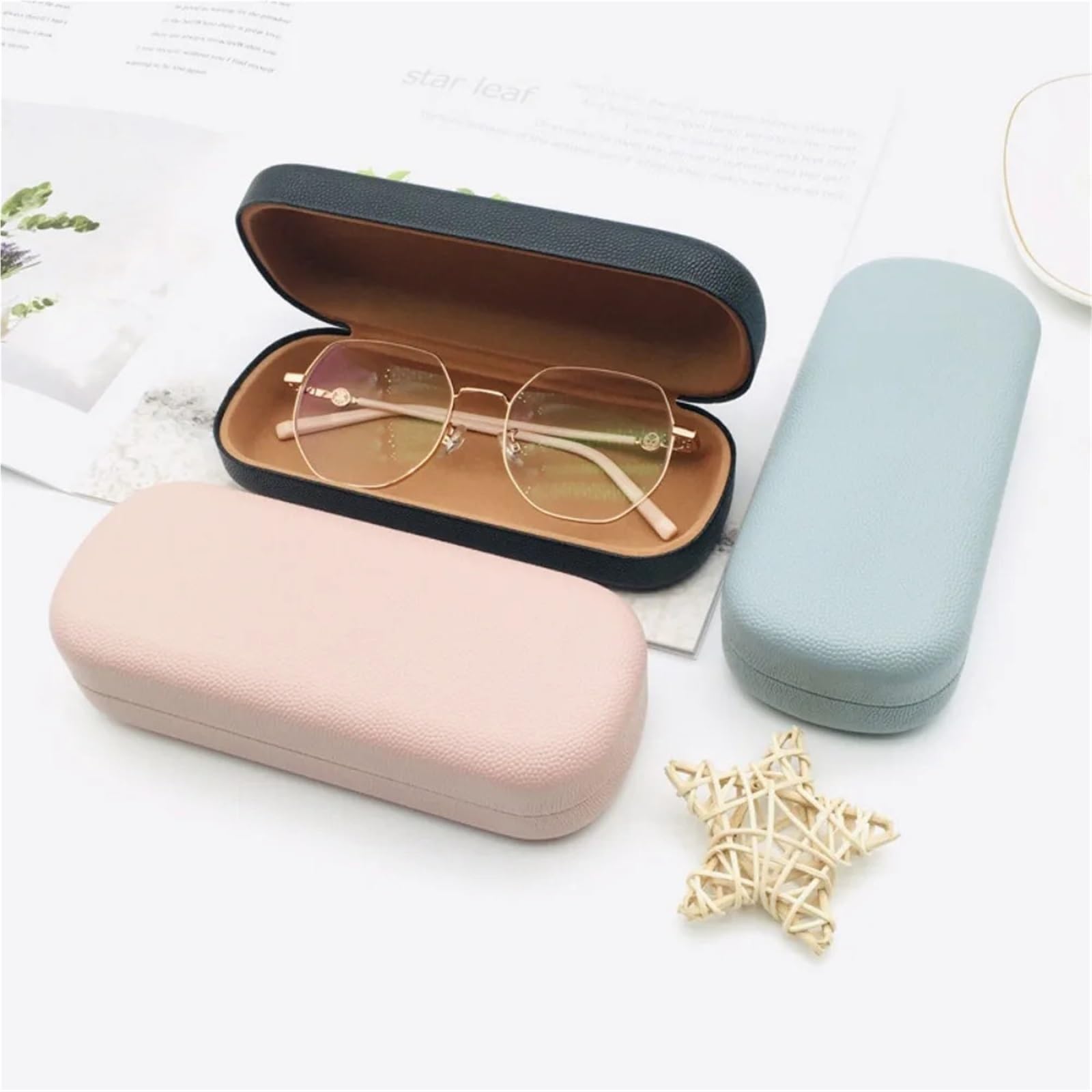 2 uds. Estuches for gafas, estuche Retro Simple portátil for, estuches for, funda for de sol, for mujer, caja for lectura for hombres Para Uso Diario Y Viajes