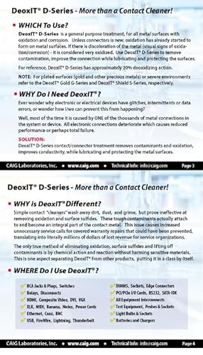 DeoxIT D5S-6 Spray, More Than A Contact Cleaner, 142g, Integrated Straw, Pack of 1 - Image 2