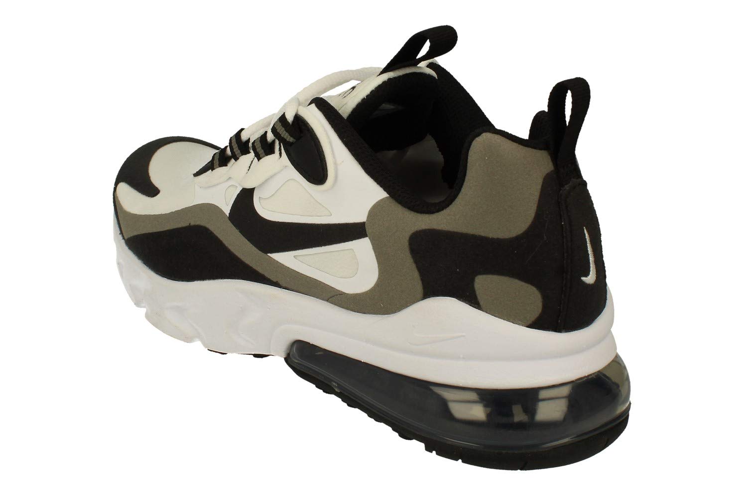 Nike Air Max 270 React GS Running Trainers Bq0103 Sneakers Shoes (UK 5.5 us 6Y EU 38.5, White Black Metallic Pewter 103)