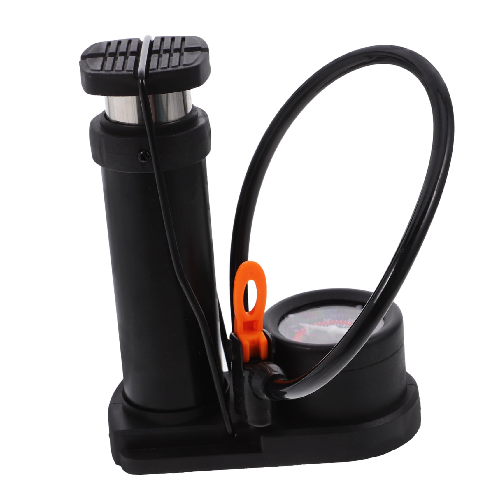 Anneome Portable Tire Floor Pump Foot Pump for Bike Mini High-Pressure Inflator Rechargeable USA French Valve Kit