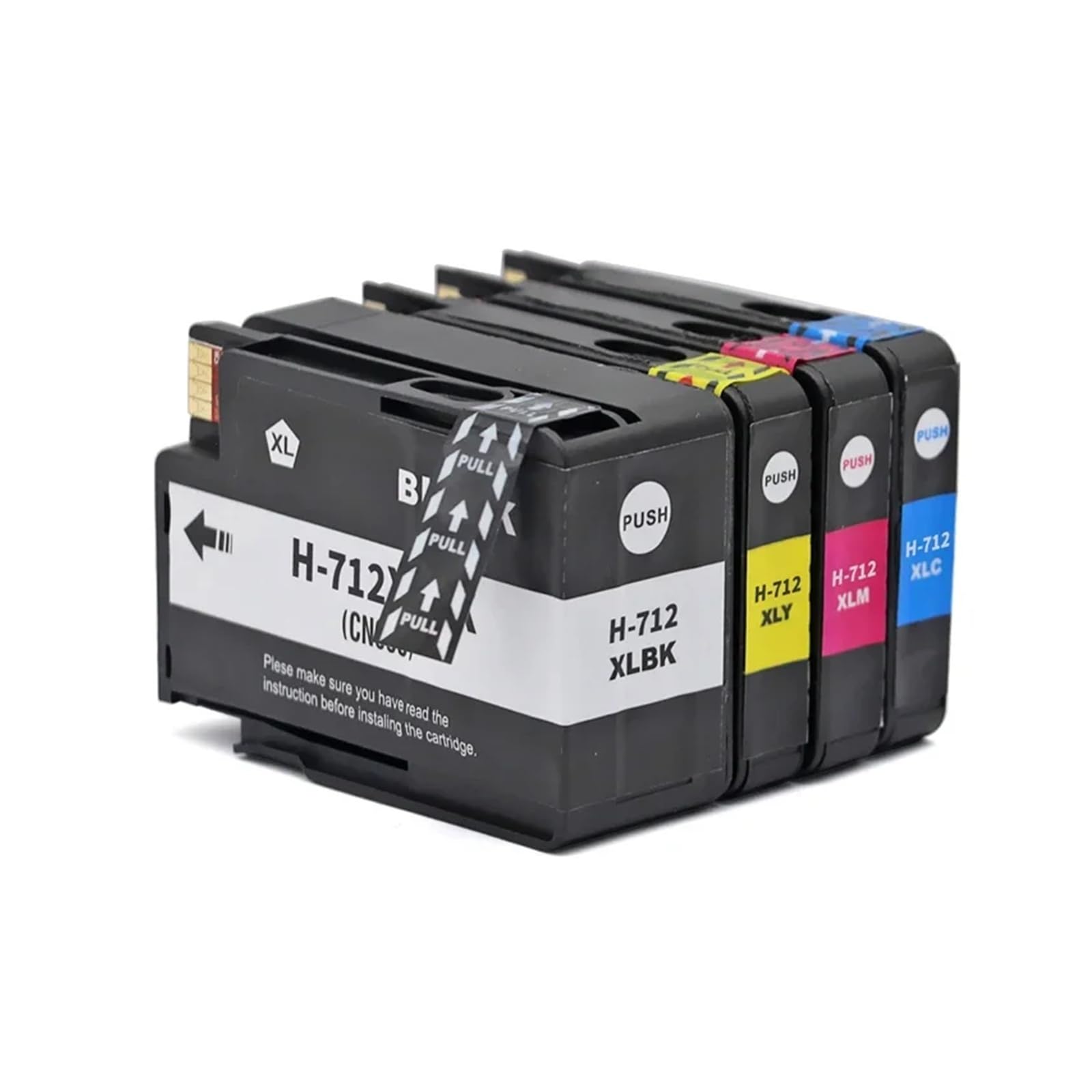 Cartucce d'inchiostro 712XL compatibili for HP DesignJet T210 T230 T250 | T630 T650, capacità XL, fornitura inchiostro, stampa di grande formato