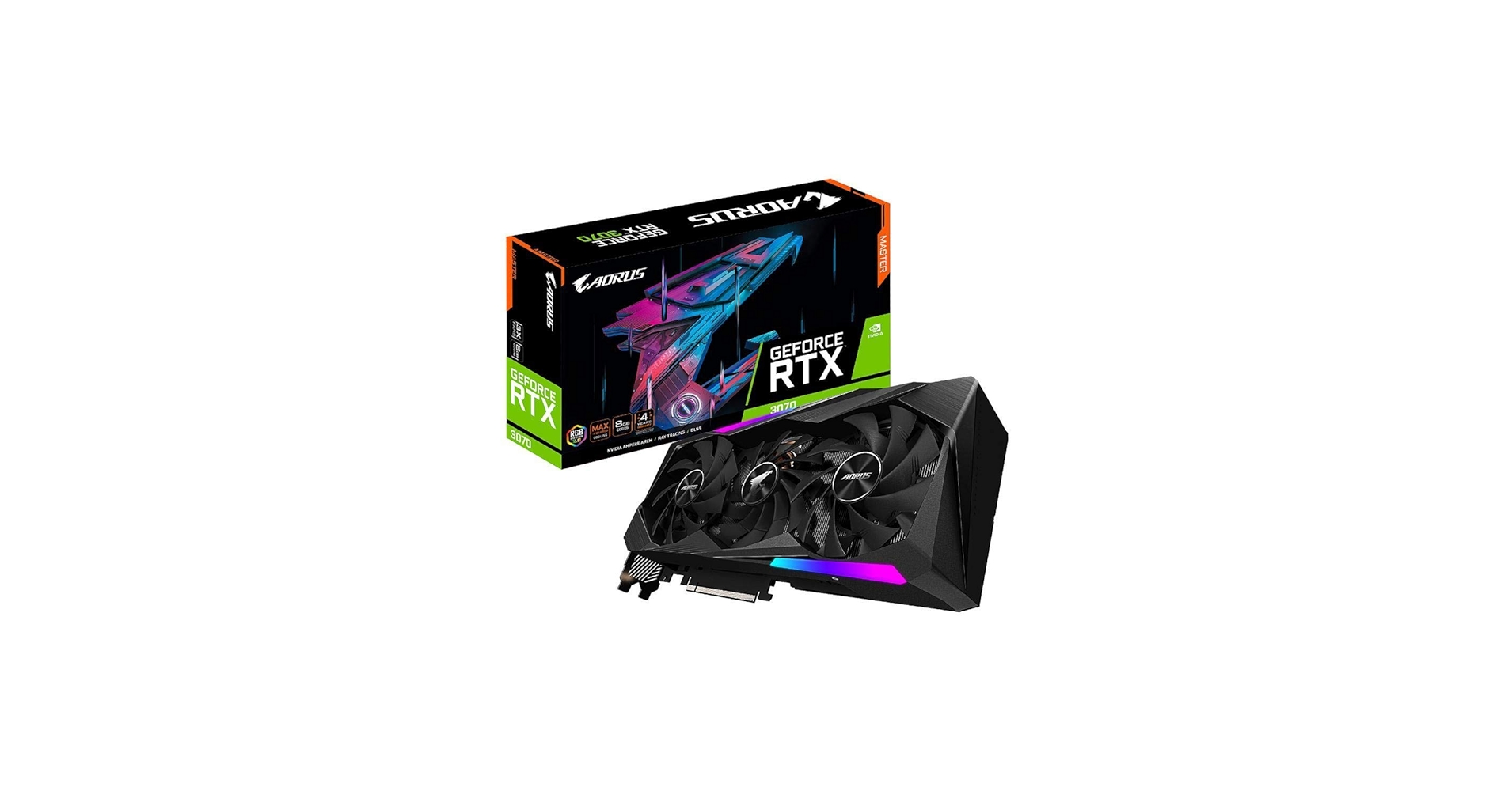 GIGABYTE - 【美品】GIGABYTE AORUS RTX 3070 MASTER 8G Amazon.com: GIGABYTE AORUS GeForce RTX 3070 Master 8G