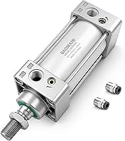 Vista 1 de Baomain Cilindro neumático SC 63 X 25 PT3/8, Diámetro: 2 1/2 pulgadas, Carrera: 1 pulgada, Varilla de pistón atornillada de doble acción
