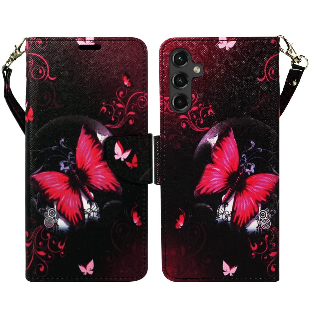 Zase Design Cover for Samsung Galaxy A16 5G Protective Flip Wallet Phone Case Cute Woman Girls Premium PU Leather Folio w/Kickstand ID Card Slot Wrist