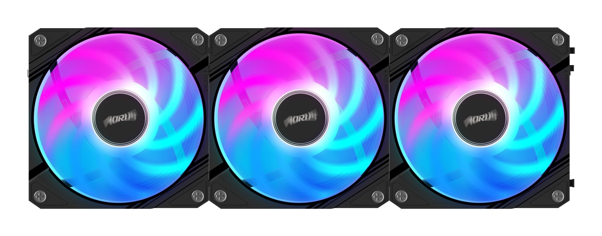 GIGABYTE ECFAN1203 Refroidisseur PC 120 mm | Débit d'air élevé et fonctionnement silencieux | Roulement à douille durable | Compatible avec les fentes de ventilateur standard de