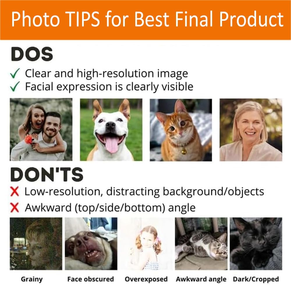 Personalized Memorial Gifts for Pet Loss, Custom Photo Pet Memorial Stone, Gifts for Cat & Dog Lovers - Image 7