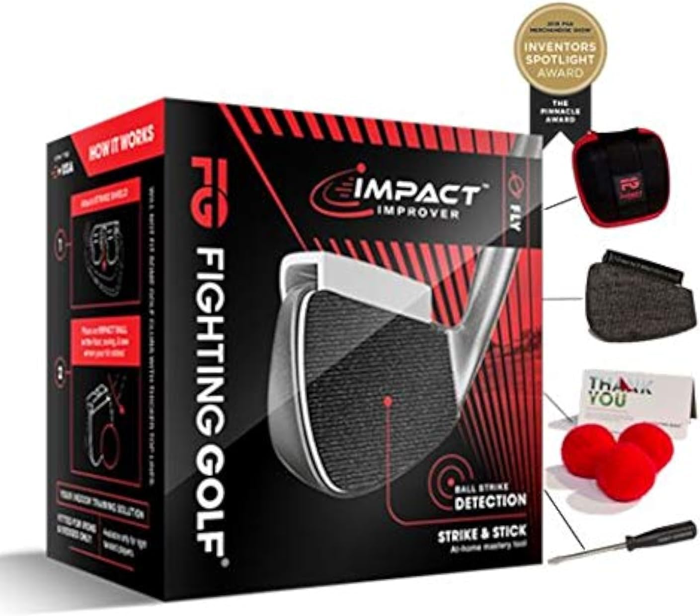 Impact Improver Indoor Training Aid, Great Gift for Your Golf Swing!