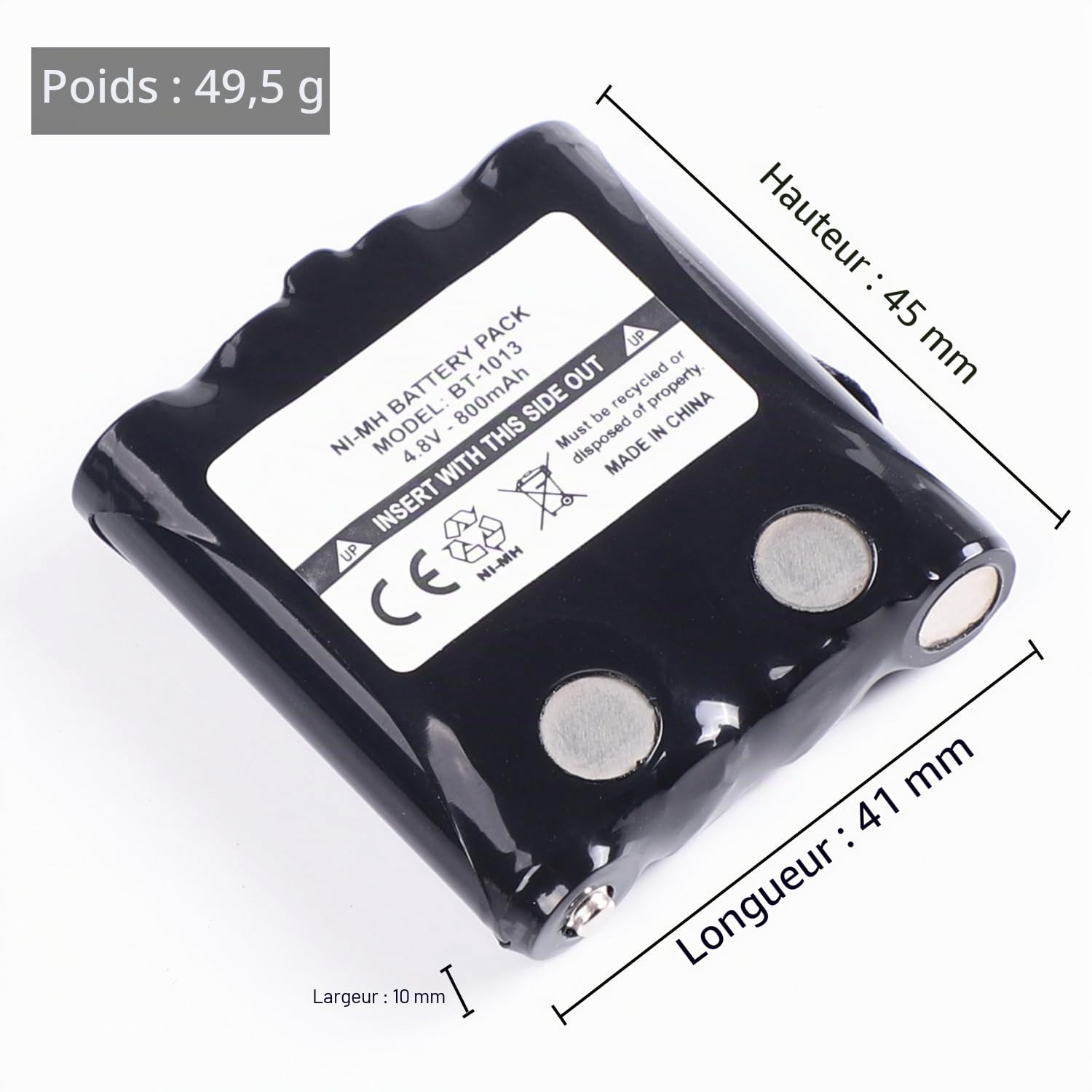 Radio xt180 tlkr t80 Extreme t81 t61 t60 T50 remplacement de 2 batteries nickel-hydrogène