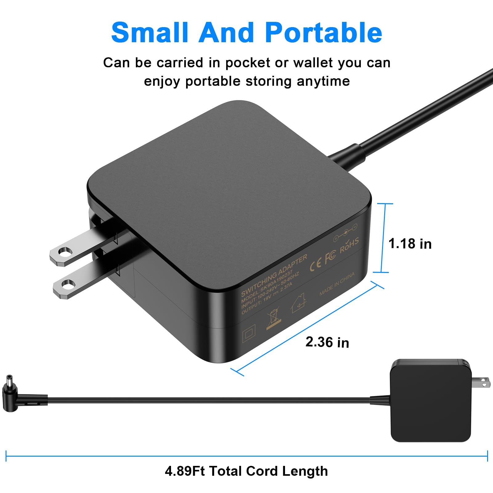Amazon.com: 45W 33W AC Adapter Charger for ASUS AD883J20 X540S