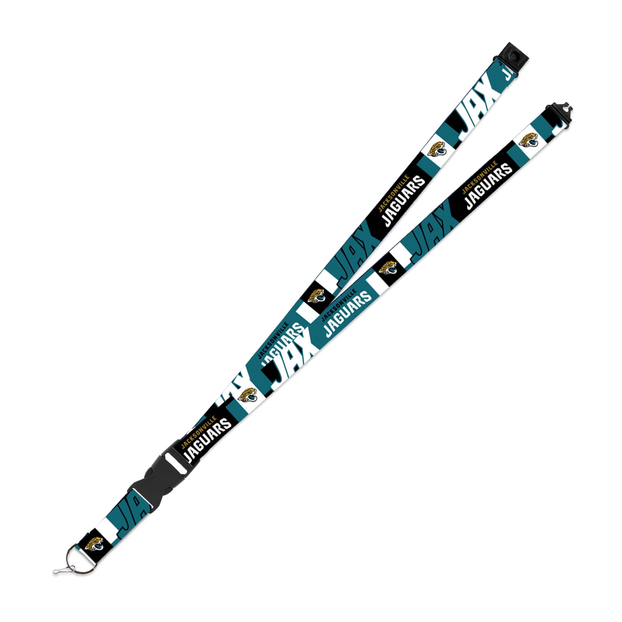 Rico Industries NFL Football Jacksonville Jaguars 19" x 1" Premium Unisex-Adult Safety Breakaway Lanyard - Flash