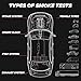 Automotive EVAP Smoke Machine Premium Accessories(5) - Universal Gas Cap Adapter | Plugs Kit(8) | EVAP Service Port Adapter | Bladder Adapter | Cone Adapter (+ Cone + EVAP GasCap + Bladder)