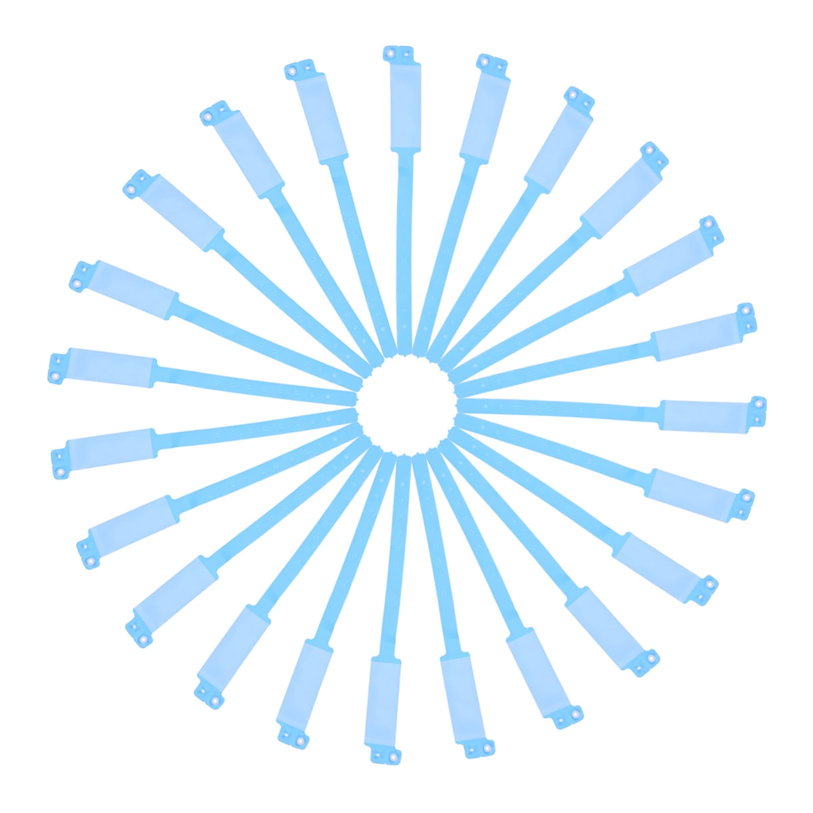 FOMIYES Hospital Wristbands 100pcs Disposable Blank Wristbands Tear-Resistant Design for Patient Id