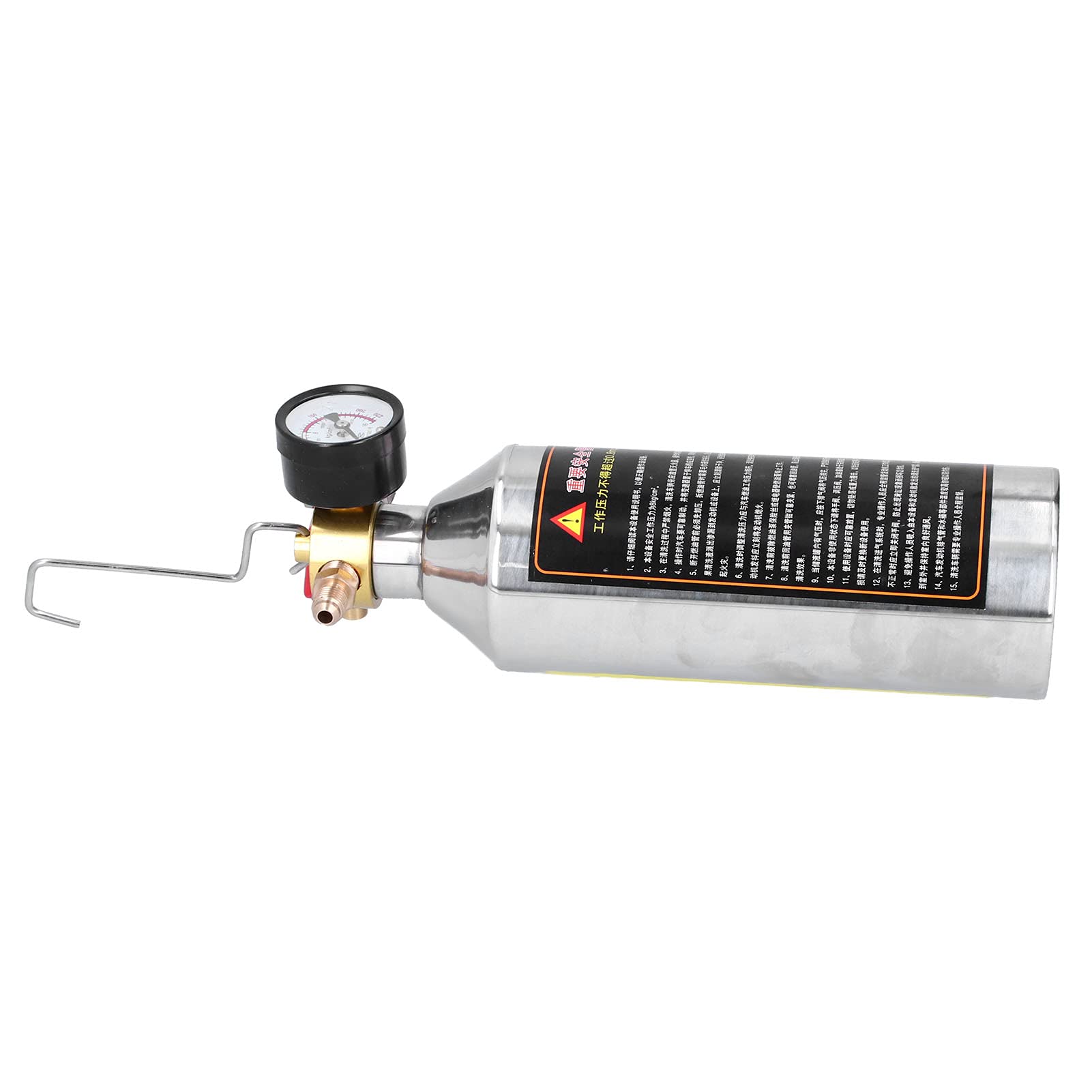 Fyearfly Bidón de limpieza de aire acondicionado de acero inoxidable para aire acondicionado de coche, 1 L