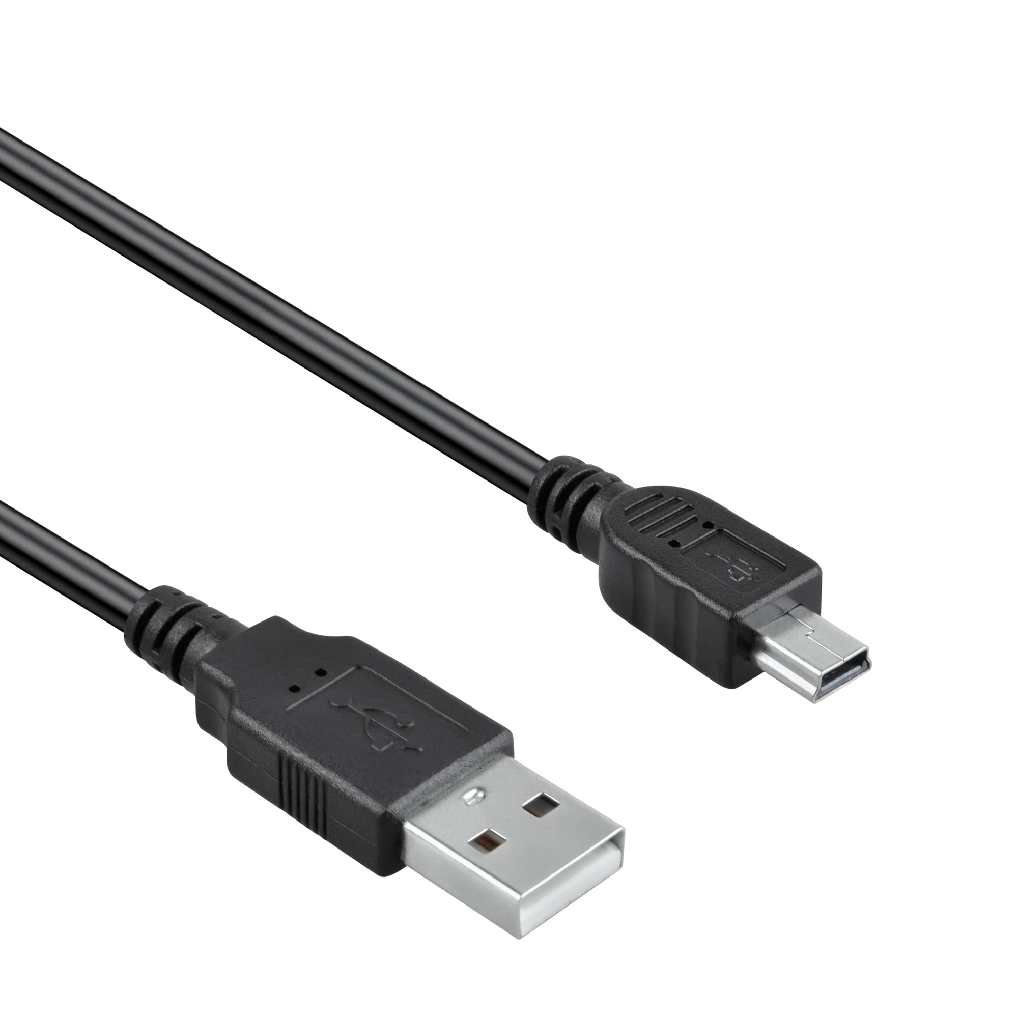 J-ZMQER 6ft Black Mini USB Data Cable Cord Compatible with Brother PT-D600 PT-D450 Label Printer US