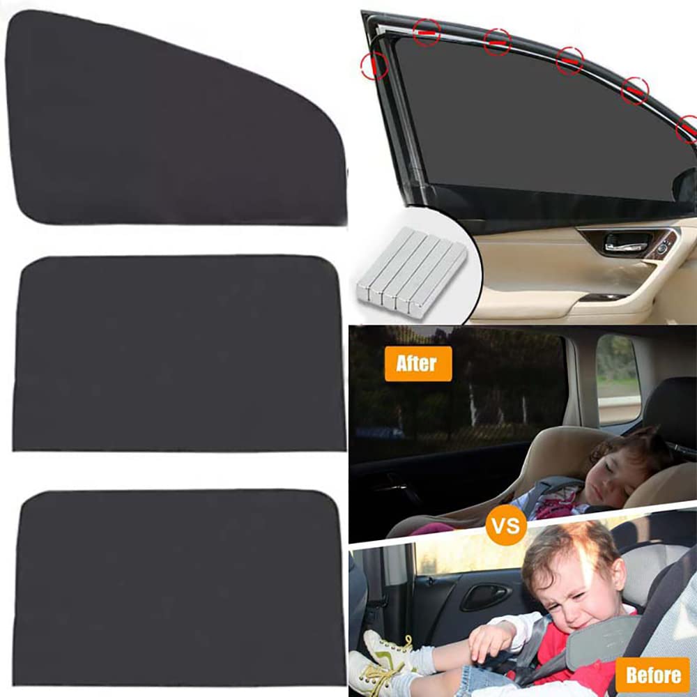 Samochodowe magnetyczne osłony przeciwsłoneczne do BMW serii 3 (E90) E90 2005-2012 Ochrona prywatności przed promieniowaniem UV Blok, B