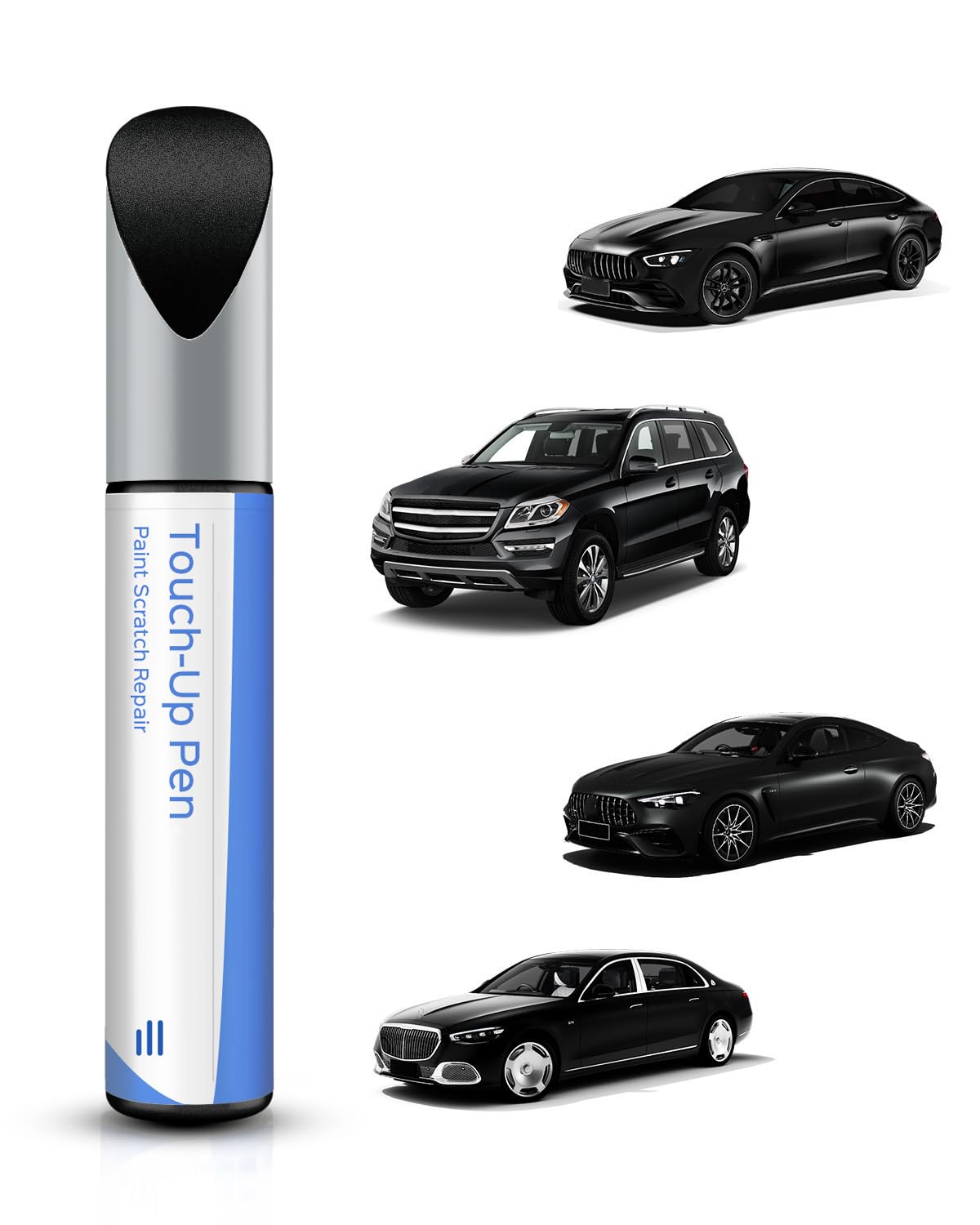 040/9040 Black/Jet Black Touch Up Paint Compatible with Mercedes-Benz