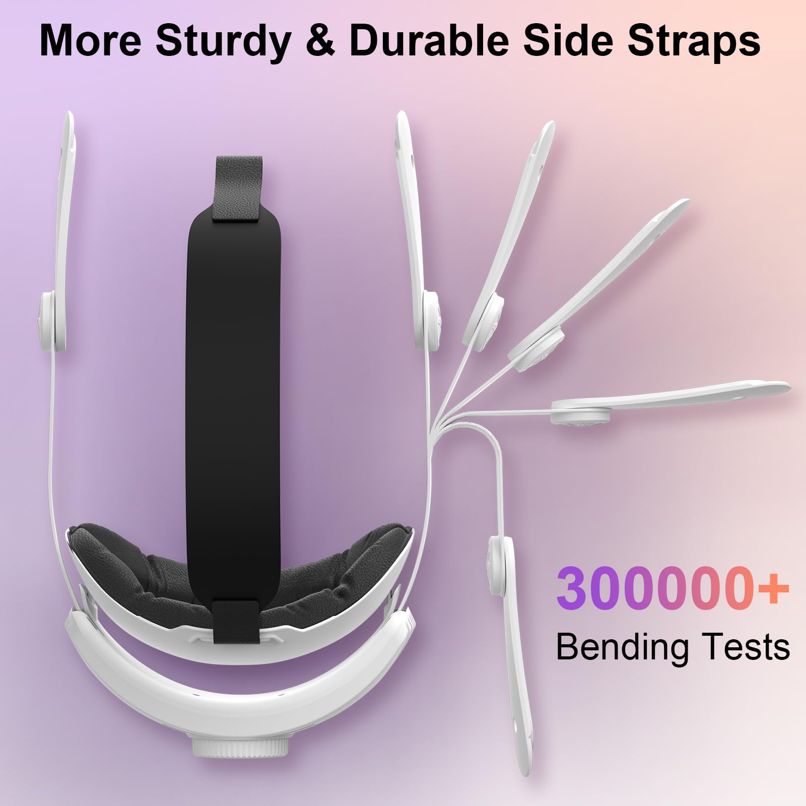 Sangle de tête pour casque de réalité virtuelle Meta Quest 3/3s, avec Oculus Quest /3/3s, sans batterie, soutien amélioré, sangle réglable et confortable