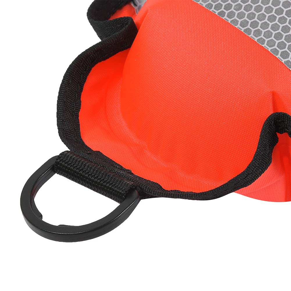 Akozon Accessorio boa per immersione ad alta visibilità per boa di segnalazione di superficie SMB gonfiabile da 6 piedi, accessorio per immersione con bombole per boa di segnalazione di superficie per
