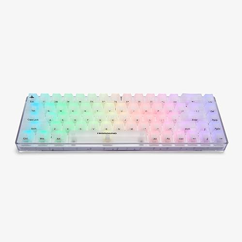 Higround Crystal Opal Basecamp 65% Keyboard - White Flame Switch