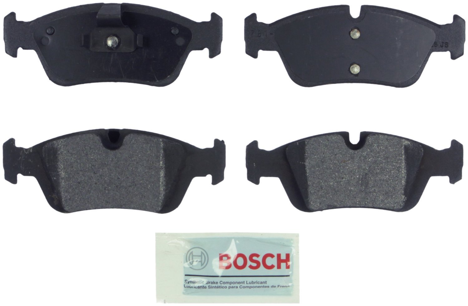 Bosch BE1324H Blue Disc Brake Pad Set with Hardware - FRONT — view 12