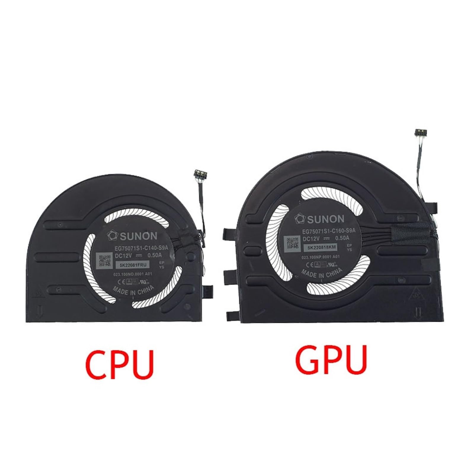 tianwandong Wentylator procesora graficznego laptopa EG75071S1-C140-S9A EG75071S1-C160-S9A do X1 Extreme 4. generacji 20Y5 20Y6 5H41D34321 22 24 RTX30(CPU GPU Fan)