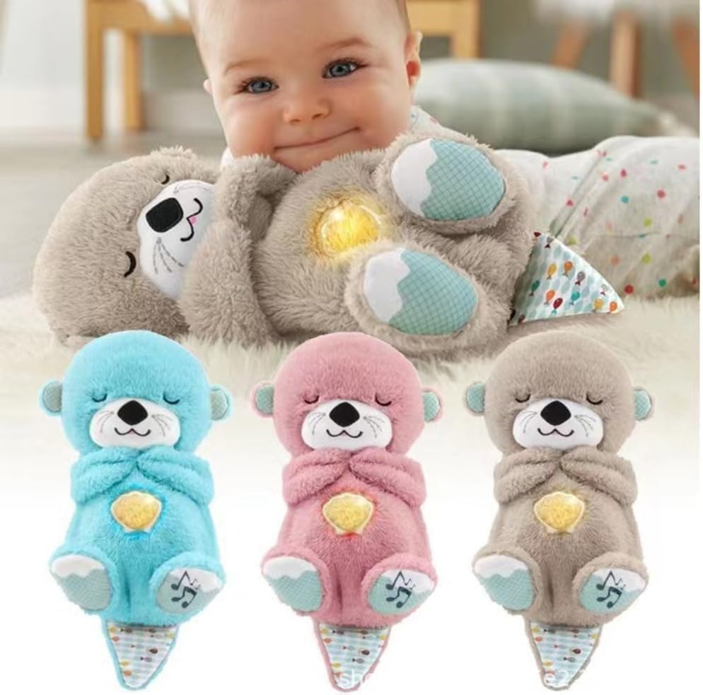 Image of AGC Breathing Teddy Bear with Music for Baby Sensory Sleep Lights Rhythmic Soft Toy, Lights and Breathing Motion, Breathing Toy Teddy Bear with Lights | Best Gift for Kids (Dark Cream)