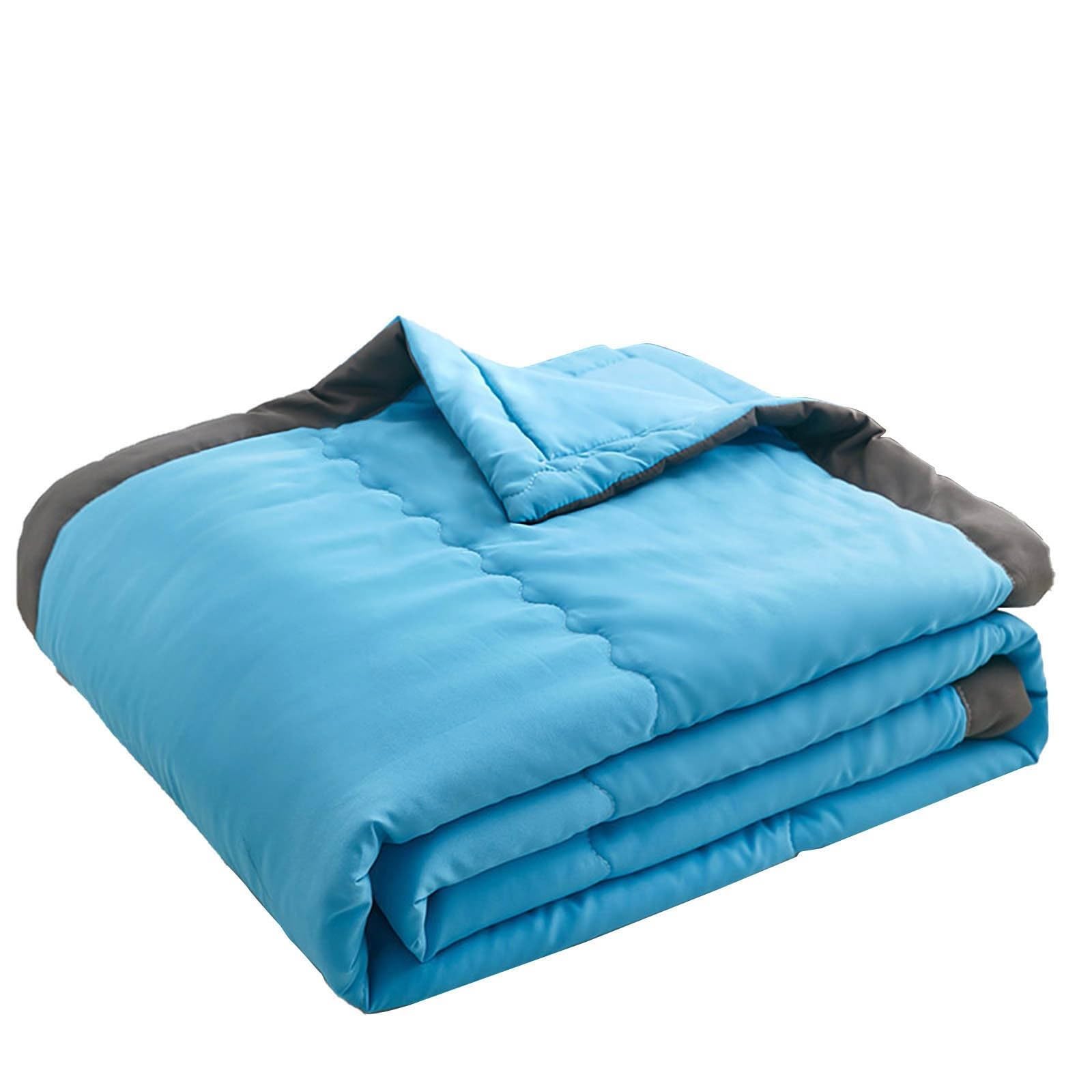 Summer Cooling Blanket for Night Sweats UK, Ice Cooling Blankets King Size Double Bed Adult Single Skin Friendly Plain Print Bed Blanket Cooler Quilt for Hot Sleepers Sweats All-Season Lightweight