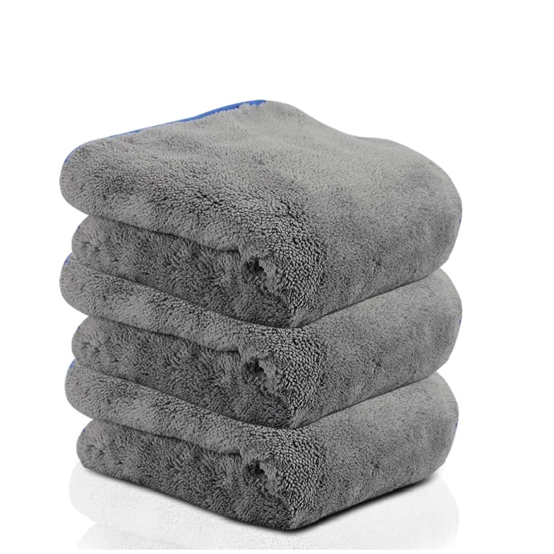 Auto Hub Microfiber Cloth for Car - 600 GSM (30x40 CM) Car Cleaning Cloth, Thick Plush, Lint Free, Streak Free Microfiber Cloth for Bike & Car Washing & Drying Pack of 3-Grey-image-47