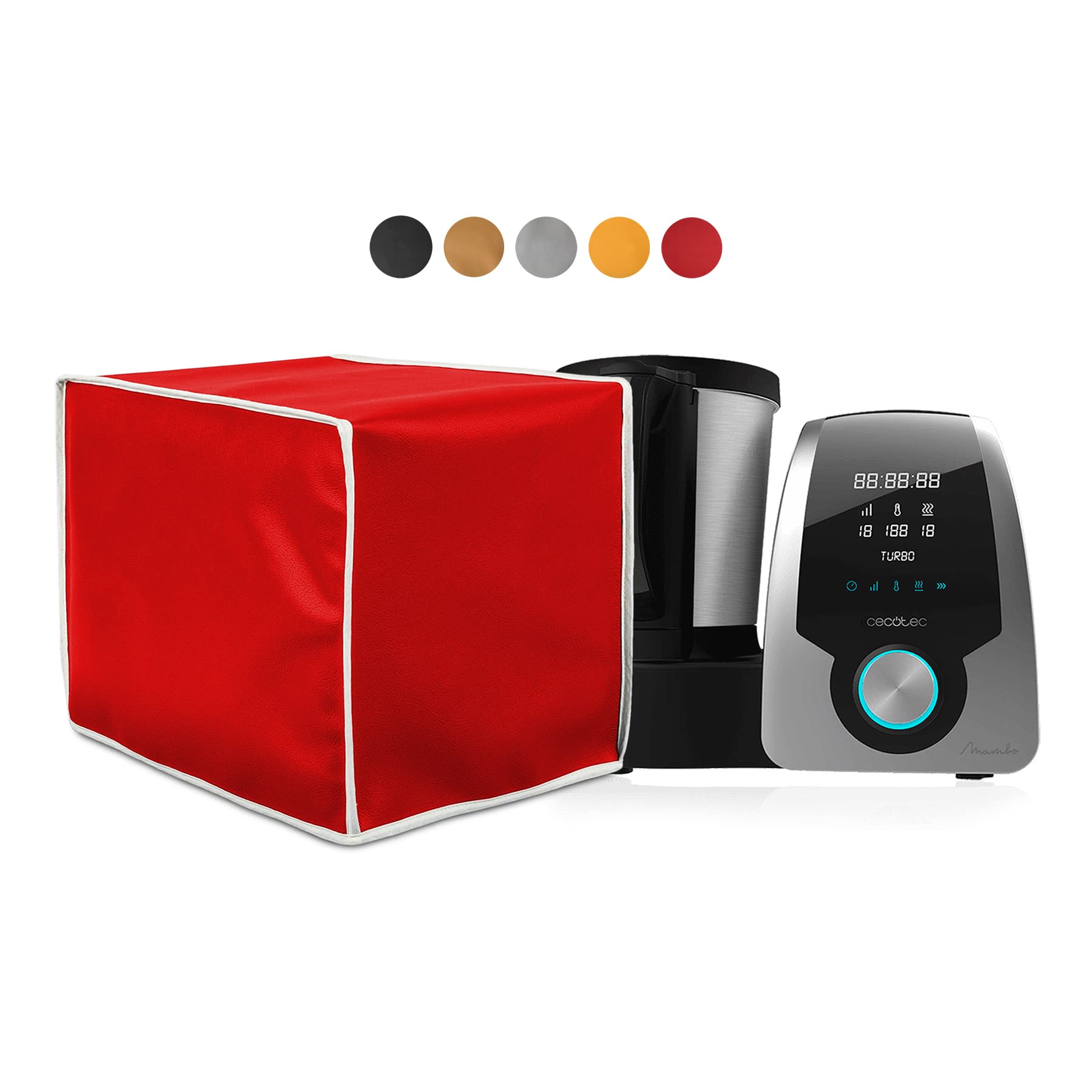 CUSTODIA COVER CASE DI QUALITA' TOP COMPATIBILE CON Cecotec Mambo (tutti i modelli) Fabbricazione artigianale in Spagna. Materiale ecopelle antimacchia, antibatterica copertura colore rosso
