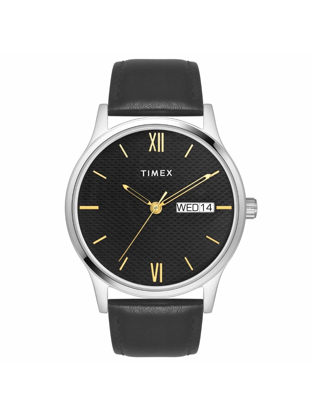 TIMEX Men Leather Classics Collection Multifunction Analogue Black Dial Coloured Quartz Watch, Round Dial with 42Mm Case Width - Tw0Tg8309, Band Color-Black (B0BYZCY1CK) Amazon Price History, Amazon Price Tracker