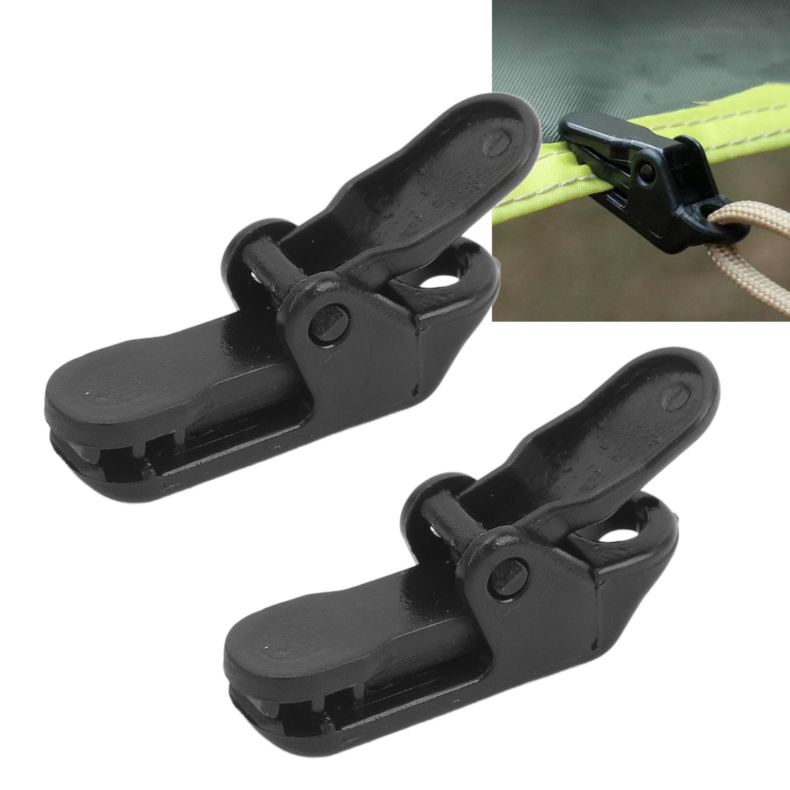 Pinces Bâche Xinlie Lot 50 Pièces - Crocodile Plastique - Pour Auvent, Tente, Camping - Fixation Sans Perçage
