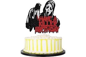 PALASASA Killer Birthday Glitter Cake Topper