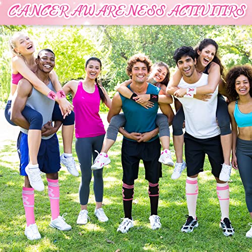 Calcetines de cáncer de mama que evitan el sudor con muñequeras elásticas cómodas 2