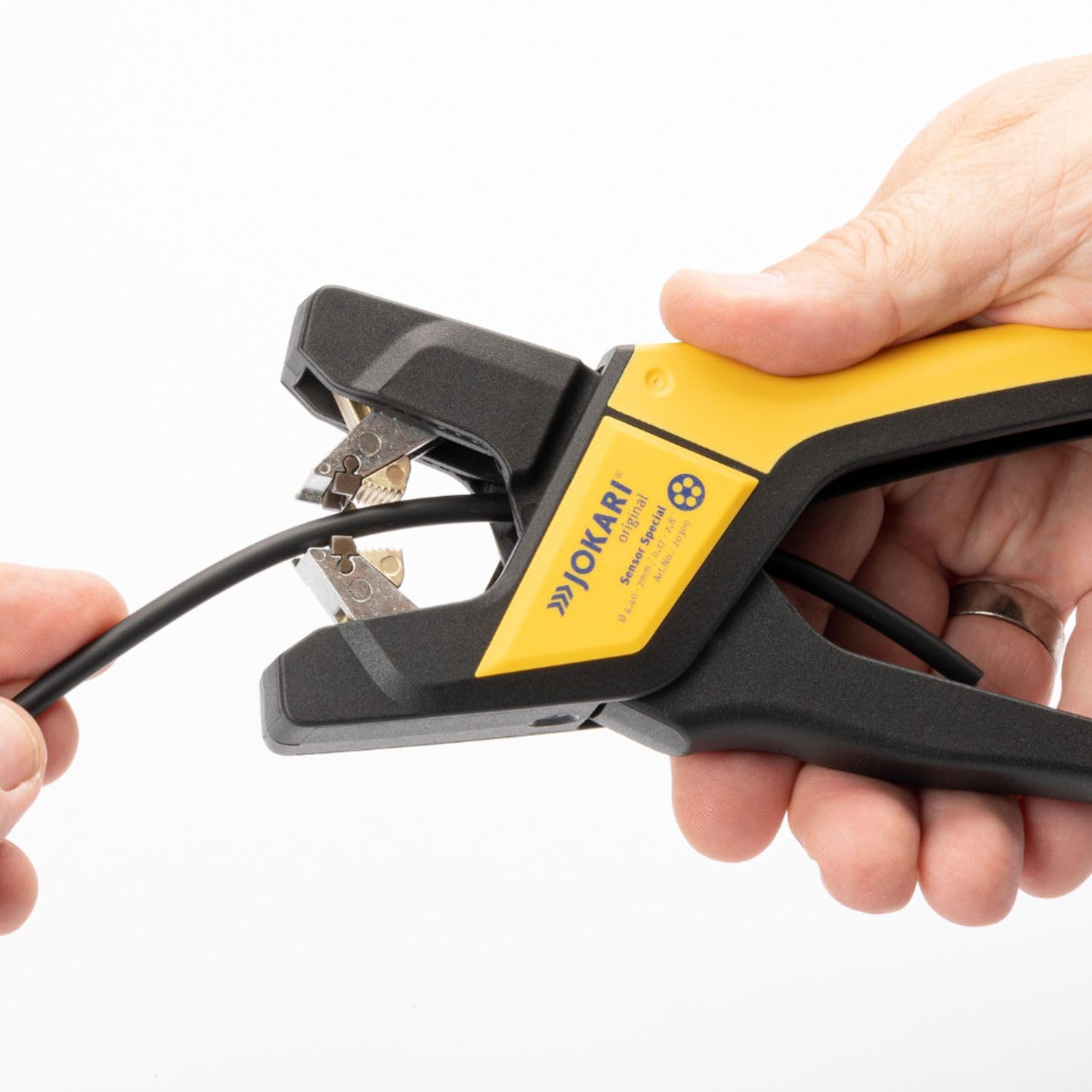 JOKARI original Abisolierzange Sensor Special 4,4-7mm Ø Kabel Abisolieren